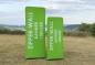 Preview: ZIPPER-Wall Banner in den Größen 100 x 250 cm und 100 x 200 cm  in der Frontansicht Outdoor