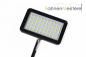 Preview: schwarzer LED-Strahler der ZIPPER-Wall (Arch, Curved, Straight & Moon Modelle). LED Beleuchtung in der Frontansicht