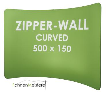 ZIPPER-Wall Curved Ersatzdruck 500 x 150 cm